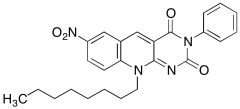 7-nitro-10-octyl-3-phenyl-pyrimido[4,5-b]quinoline-2,4(3H,10H)-dione