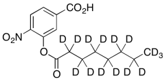 4-Nitro-3-[(1-oxooctyl)oxy]benzoic Acid-D15