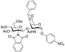 4-Nitrophenyl 2-Acetamido-4,6-O-benzylidene-2-deoxy-3-O-(3,4,6-tri-O-acetyl-2-deoxy-2-phth