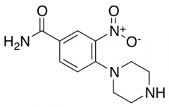 3-Nitro-4-piperazin-1-ylbenzamide