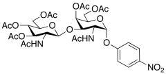 4-Nitrophenyl 2-Acetamido-4,6-di-O-acetyl-3-O-(2-acetamido-3,4,6-tri-O-acetyl-&beta;-D
