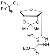 4-Hydroxy-5-[2,3-O-(1-methylethylidene)-5-O-(triphenylmethyl)-&alpha;-D-ribofuranosyl]