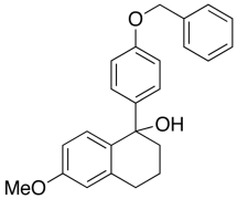 rac 4-Hydroxy-7-methoxy-4-(4-benzyloxyphenyl)-1,2,3,4-tetrahydronaphthalene