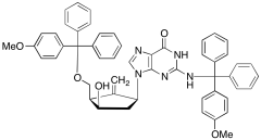 9-((1S,3R,4R)-4-Hydroxy-3-(((4-methoxyphenyl)diphenylmethoxy)methyl)-2-methylenecyclopenty