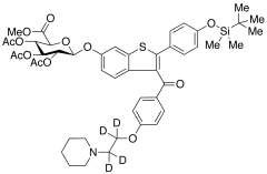 Methyl 1-(4&rsquo;-tert-Butyldimethylsylyl-6-hydroxyraloxifene-d4)-2,3,4-tri-O-acetyl-