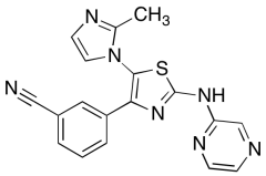 3-[5-(2-Methyl-1H-imidazol-1-yl)-2-(2-pyrazinylamino)-4-thiazolyl]benzonitrile