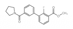 Methyl 2-fluoro-3-[3-(pyrrolidinocarbonyl)phenyl]benzoate