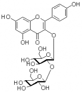 山奈酚-3-O-槐糖苷对照品